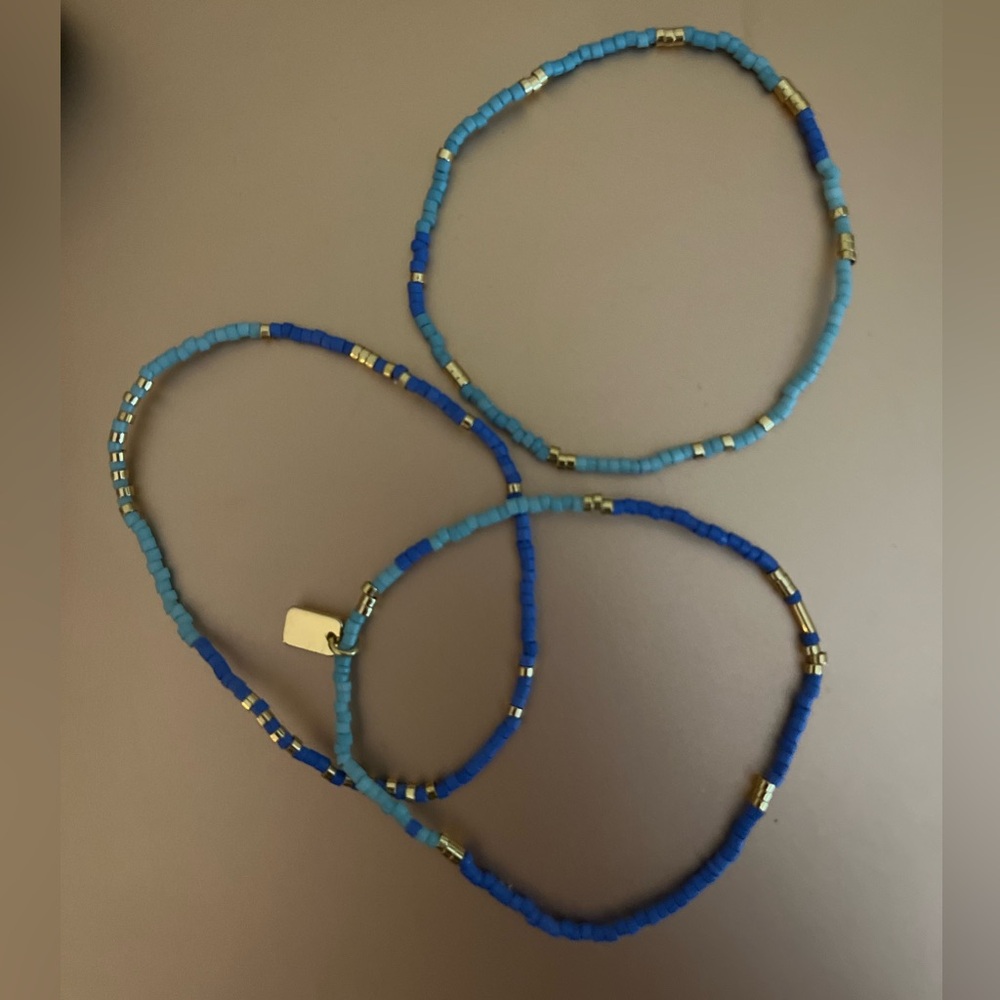 Out to Sea Bead Stretch Bracelet Set of 3